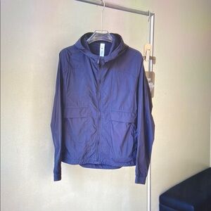 lululemon Hood Lite athletica Navy Blue Lightweight Hooded Jacket L